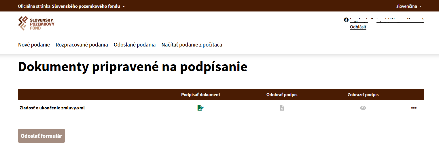 Dokumenty pripravené na podpísanie