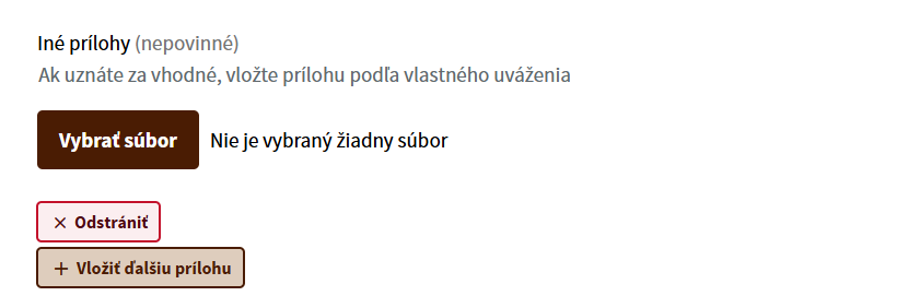 Pridanie a odstránenie sekcie